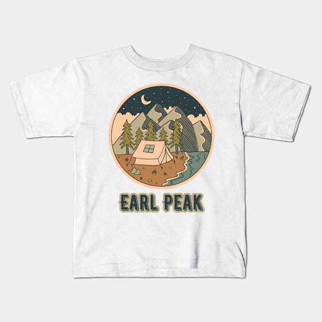 Earl Peak Kids T-Shirt by Canada Cities